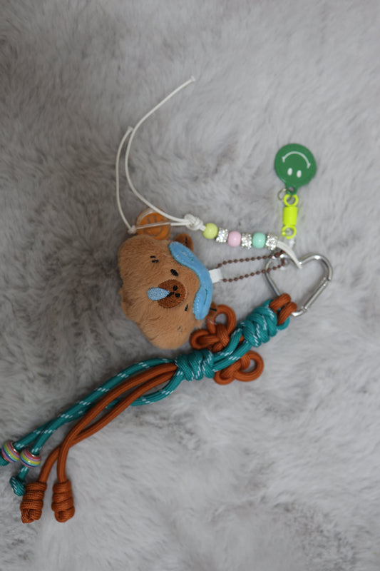 Porte clé ourson dormant