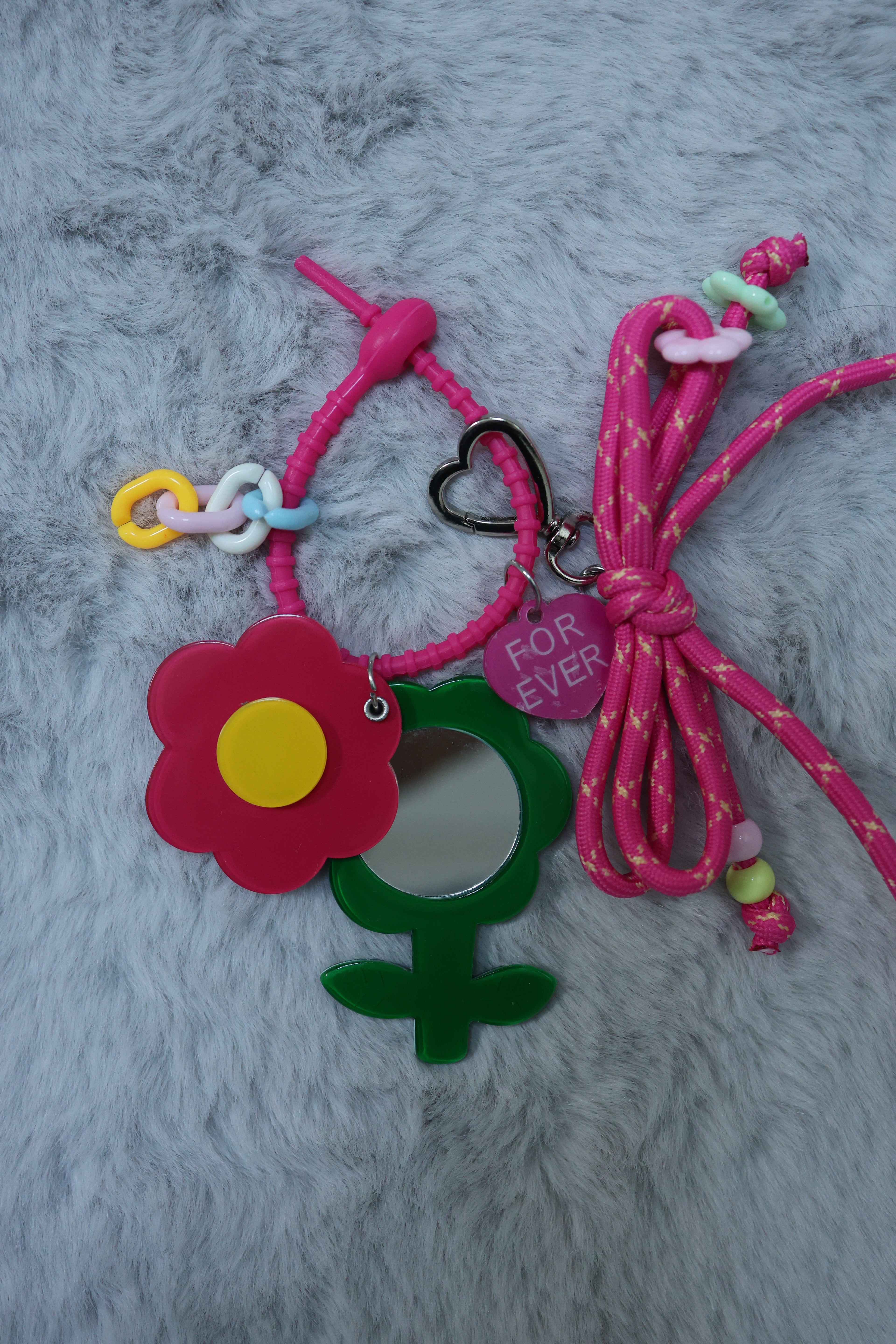 Porte clé Miroir flower