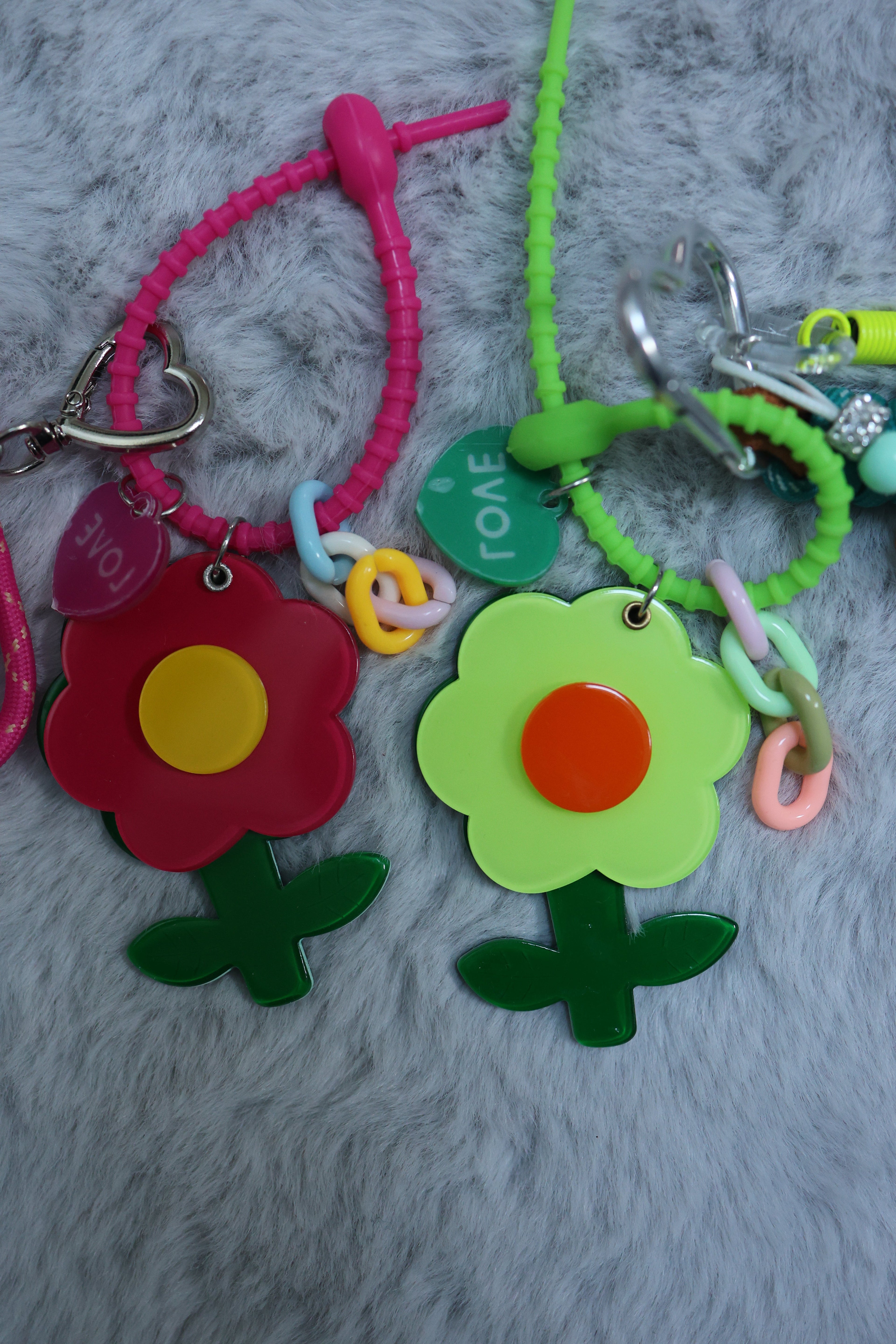 Porte clé Miroir flower